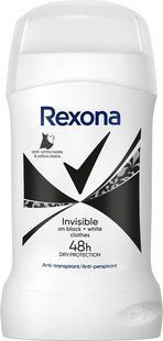 Rexona дезодорант стік 50мл. Невидимий на чорному і білому 59002734-22227 фото