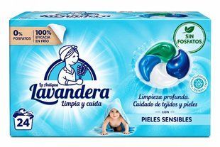 Lavandera капсули для прання 24шт. 4в1 Sensitive для дитячої білизни 8435495860921-24249 фото