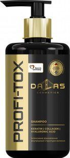 DALAS шампунь для волосся 1л. Cosmetics Profi-Tox с Кератином, Коллагеном и Гиалуроновой кислотой 4262396141477-13570 фото