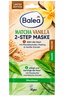 Balea маска для обличчя 2*8мл. Matcha Vanilla 4070765071016-24424 фото