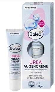 Balea крем для повік 15мл. Проти зморшок зволожуючий Augencreme Urea 10% сечовини та пантенолом 4067796248661-23513 фото