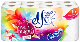 Elfi туалетний папір Pokazny Magnat 16 рулонів 3-шаровий 5907354001484-24380 фото