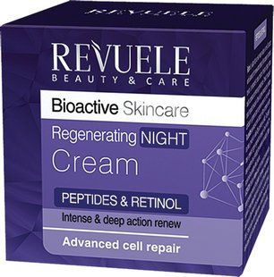 REVUELE крем для обличчя 50мл. Нічний BIOACTIVE Peptids & Retinol Регенеруючий 3800225902526-19780 фото