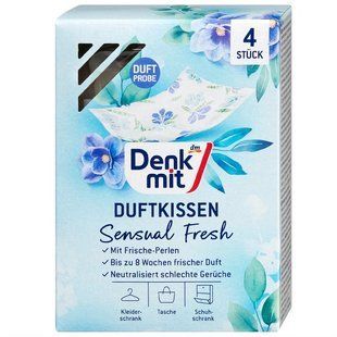 Denkmit ароматичні подушечки для гардеробу Sensual Fresh 4 шт. 4066447791037-20986 фото