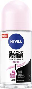 Nivea дезодорант кульковий 50мл. Чорне та біле Невидимий Прозорий 4006000032481-18567 фото