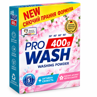 ProWash порошок для прання 400гр. Універсальний Весняна свіжість 4260637722003-24396 фото