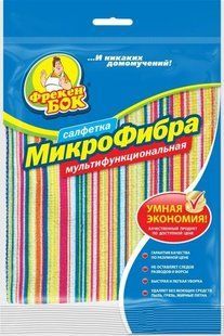 ФБ серветка для прибирання багатофункцiональна з мікрофібри Розумна економія 1шт. 4823071624922-12421 фото