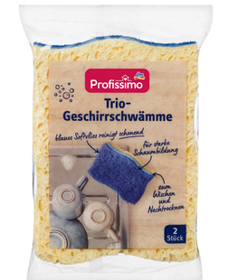 Profissimo губки для кухні Trio-Geschirrschwamme 2шт. 4070765075717-24536 фото