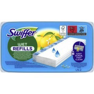 Swiffer Змінні вологі серветки для швабри Swiffer Wet з ароматом Лимону 10 шт. 8700216672115-21682 фото