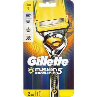 Gillette бритва Fusion Proshield + 2 змінні касети 7702018412990-23477 фото