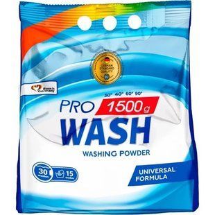 ProWash порошок для прання 1,5кг. Універсальний Океанська свіжість 4823128005520-20229 фото
