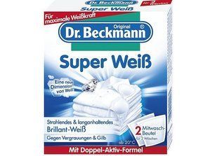 Dr.Beckmann Super Weiss вибілюючі пакетики для прання 2x40гр. 4008455004174-15241 фото