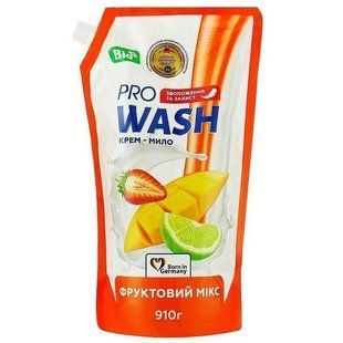 PRO WASH рідке крем-мило 910мл. Фруктовий мікс 4823128001140-20443 фото