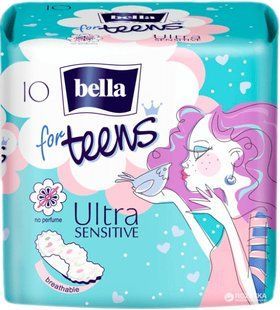 Bella for Teens гігієнічні прокладки Ultra Sensitive extra soft 10 шт. 5900516302351-19647 фото