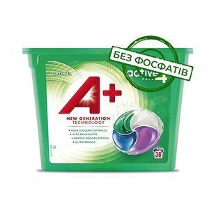 А+ капсули для прання Optimal 4в1 38шт. Універсальні 8435495836452-21113 фото