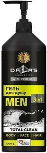 Dalas Шампунь-гель для душу Чоловічий 1л. 3в1 Total clean New 4823128000327-21350 фото