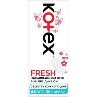 Kotex прокладки гігієнічні щоденні 20шт. Дезодоровані 5029053548227-20008 фото