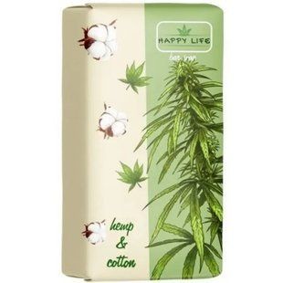 Happy life мило туалетне 180гр. Конопля і бавовна 4823107604089-10081 фото