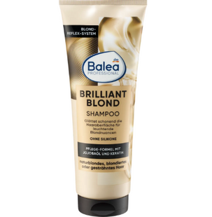 Balea професійний шампунь 250мл. Brilliant Blond для догляду за натуральним, мелірованим або фарбованим світлим волоссям 4067796154122-20250 фото