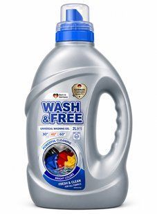 Wash Free гель для прання 2л. Універсальний Морська свіжість з нотками мінеральної солі 4823128005889-20822 фото