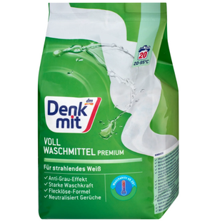 Denkmit пральний порошок 1.35кг. Для білого одягу 20 прань 4066447888317-23697 фото