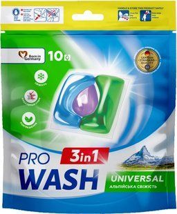 ProWash засіб для прання у вигляді капсул 10шт. Альпійська свіжість 4262396145086-18145 фото