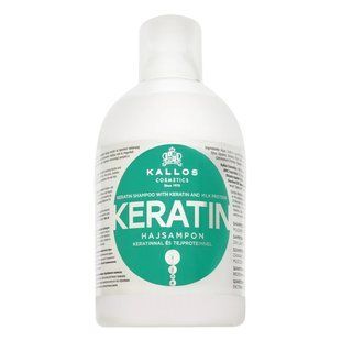 Kallos шампунь для волосся 1л. Keratin відновлюючий з кератином та протеїнами молока 5998889518974-20711 фото